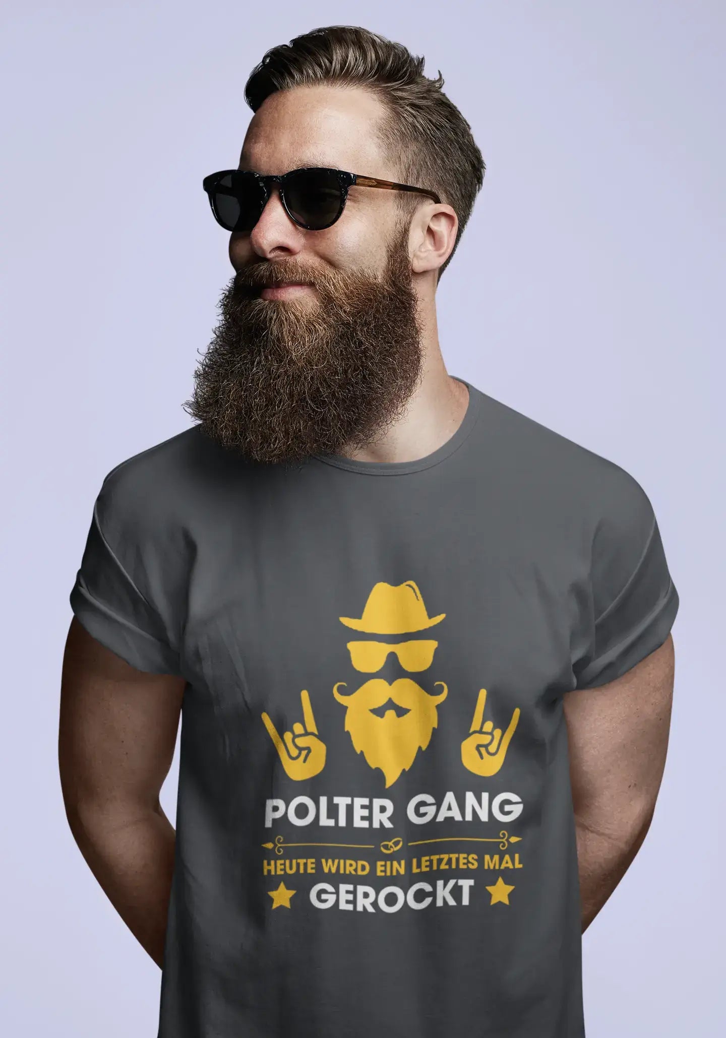 Men's Graphic T-Shirt Polter Gang Gerockt Idea Gift