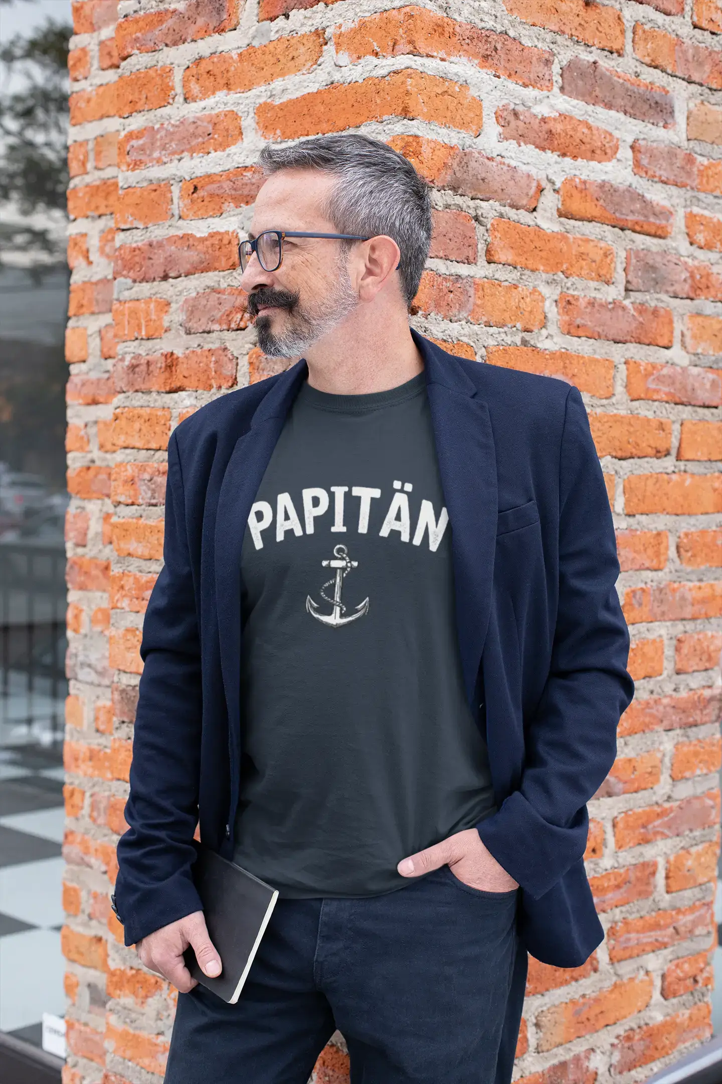 T-shirt <span>graphique</span> <span>homme</span> Papitän Anker idée <span>cadeau</span>