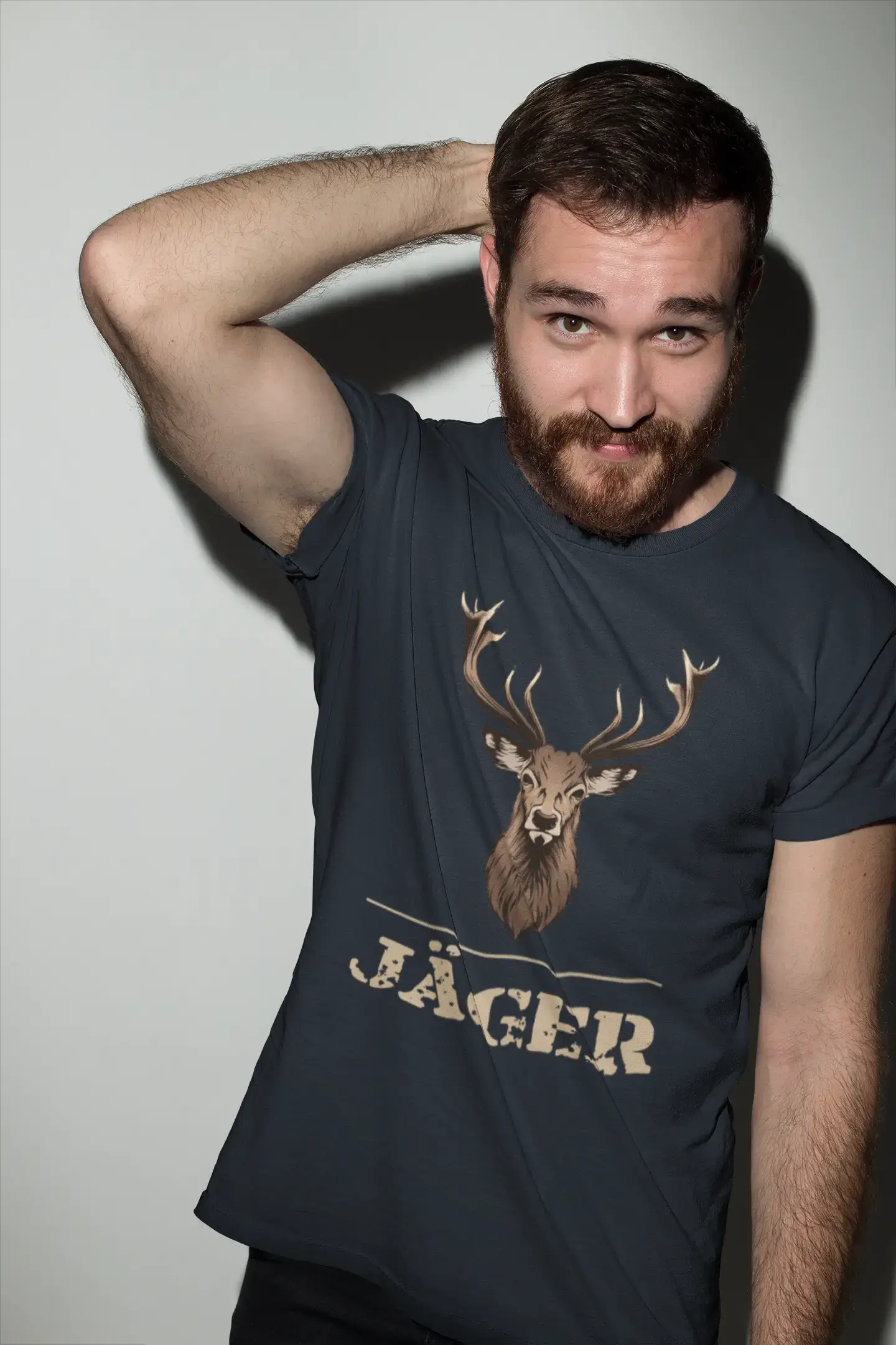 Men's Graphic T-Shirt Hirsch Jäger Idea Gift