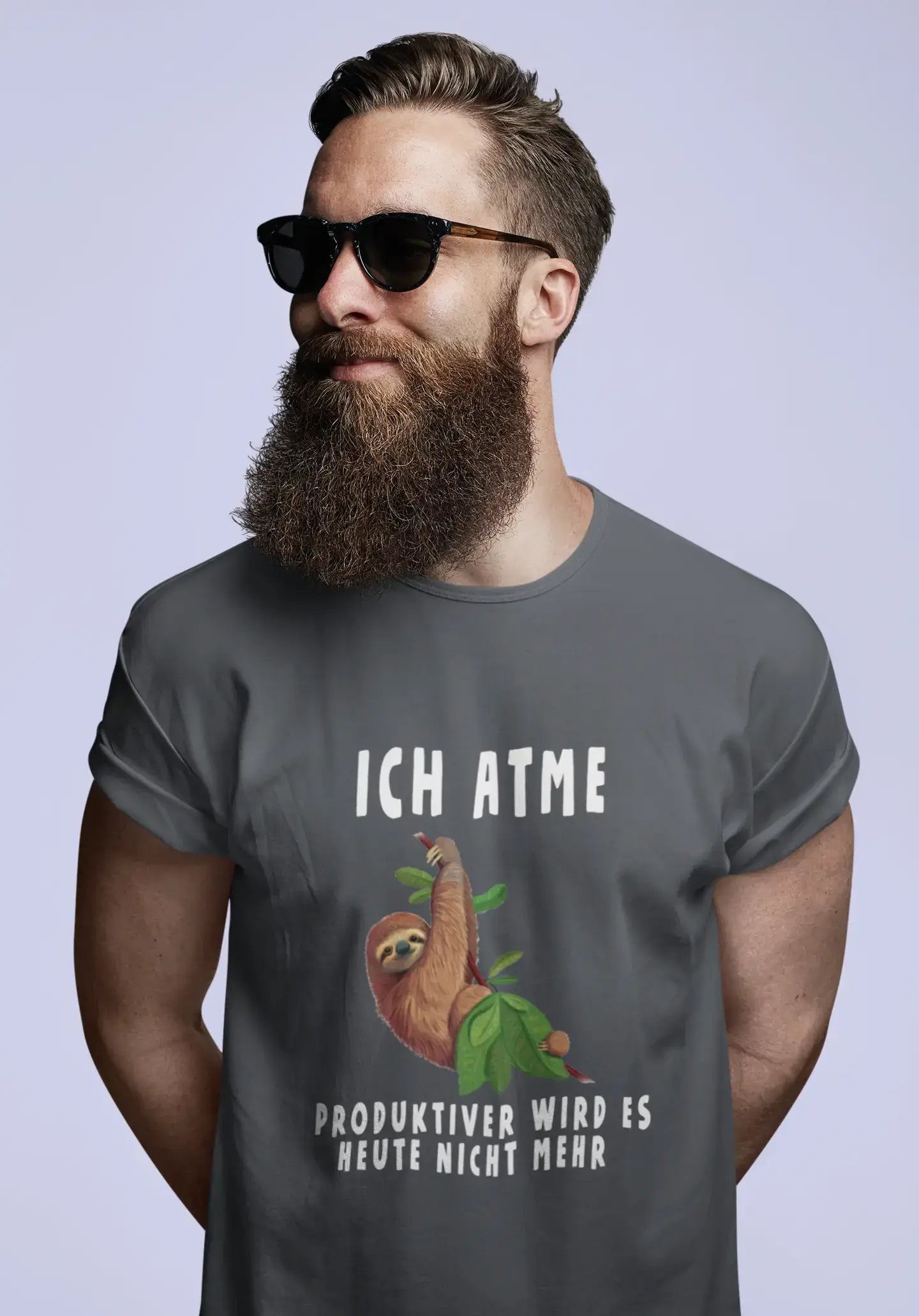 <span>Herren</span> <span>Grafik</span> T-Shirt Lustiges Faultier Idee <span>Geschenk</span>