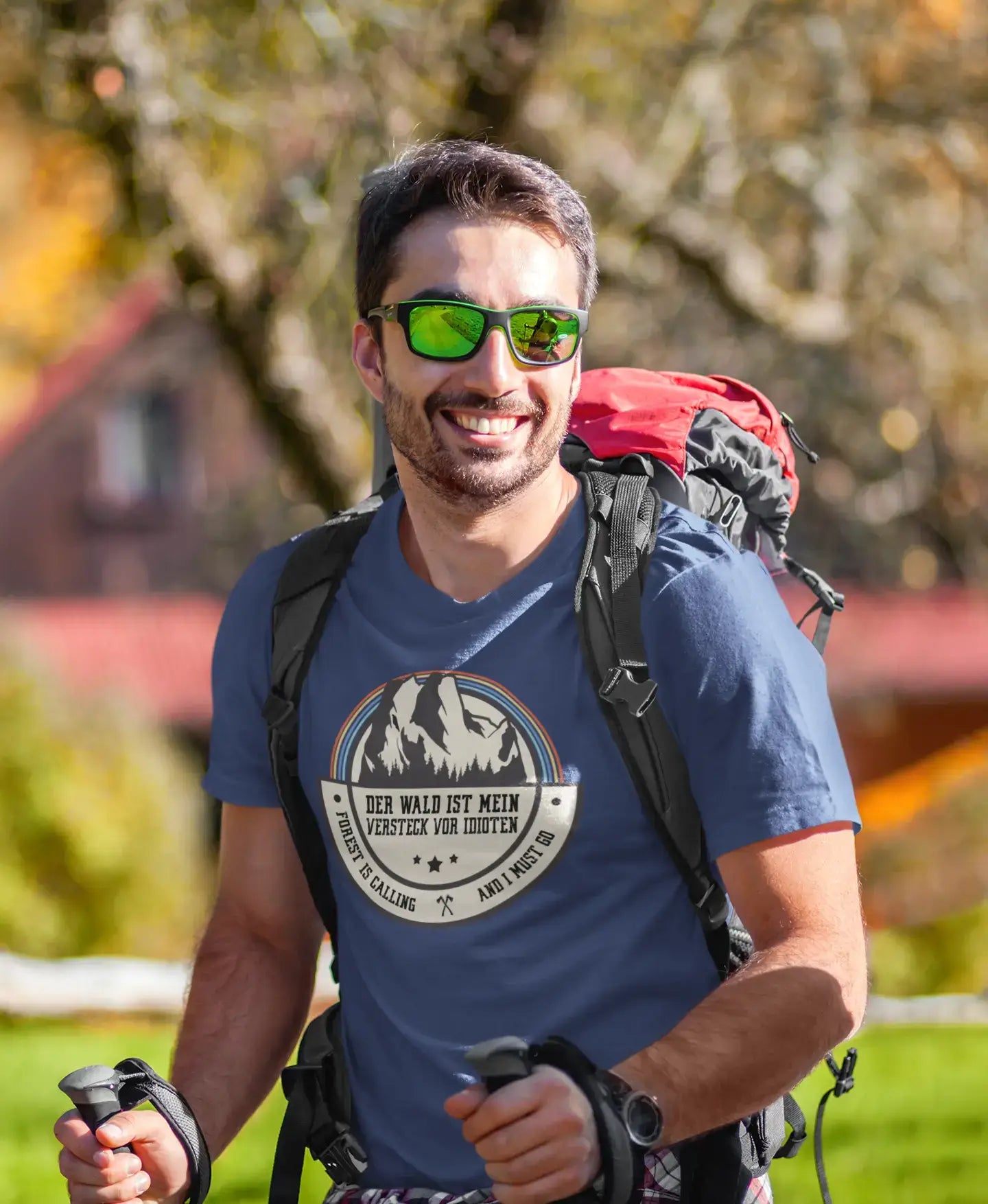 Men's Graphic T-Shirt Der Wald ist Mein Versteck vor Idioten Gift Idea