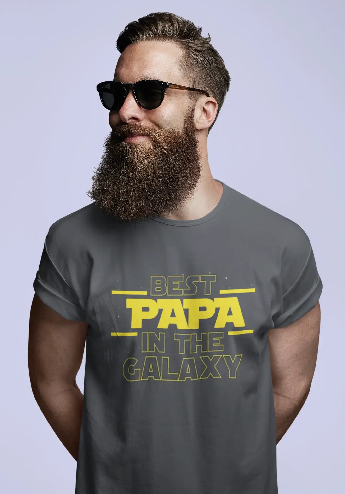 Men's Graphic T-Shirt Best Papa In The Galaxy Gift Idea