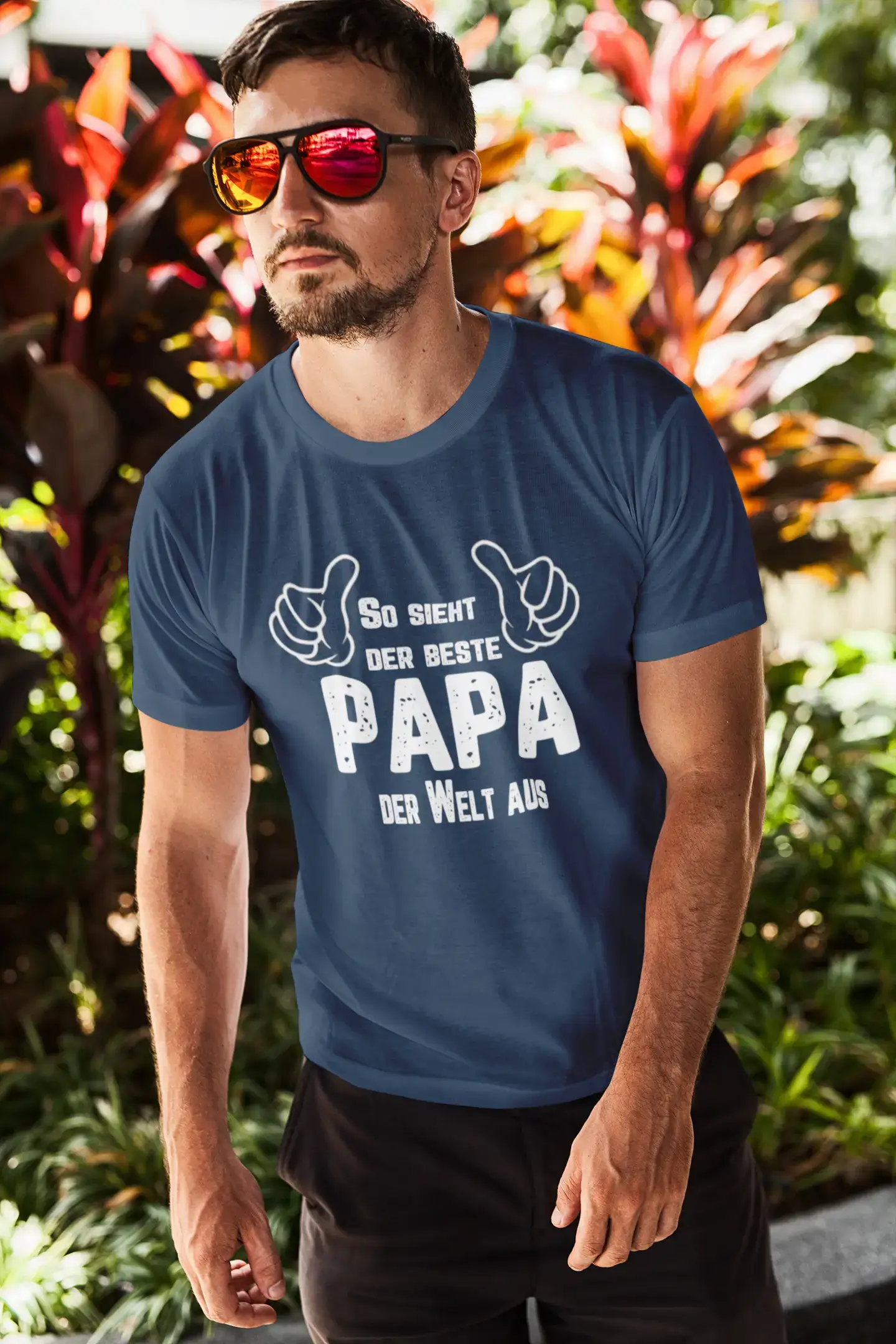 Men's Graphic T-Shirt So Sieht Der Beste Papa Der Welt Aus Gift Idea