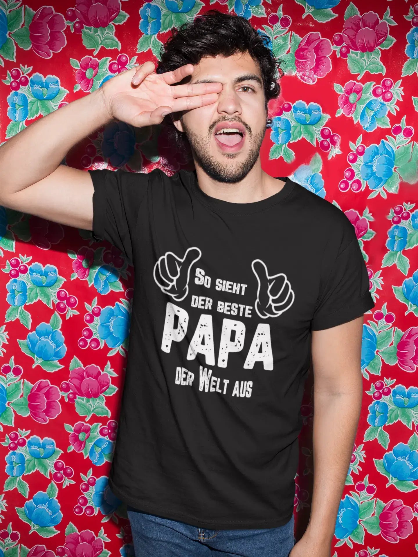 Men's Graphic T-Shirt So Sieht Der Beste Papa Der Welt Aus Gift Idea