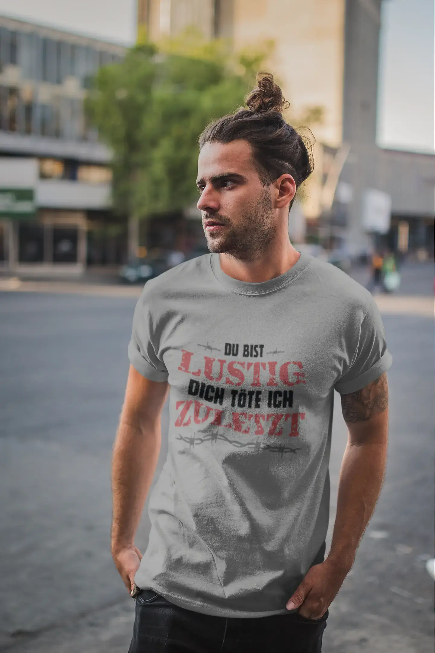 Men's Graphic T-Shirt Du bist lustig Gift Idea