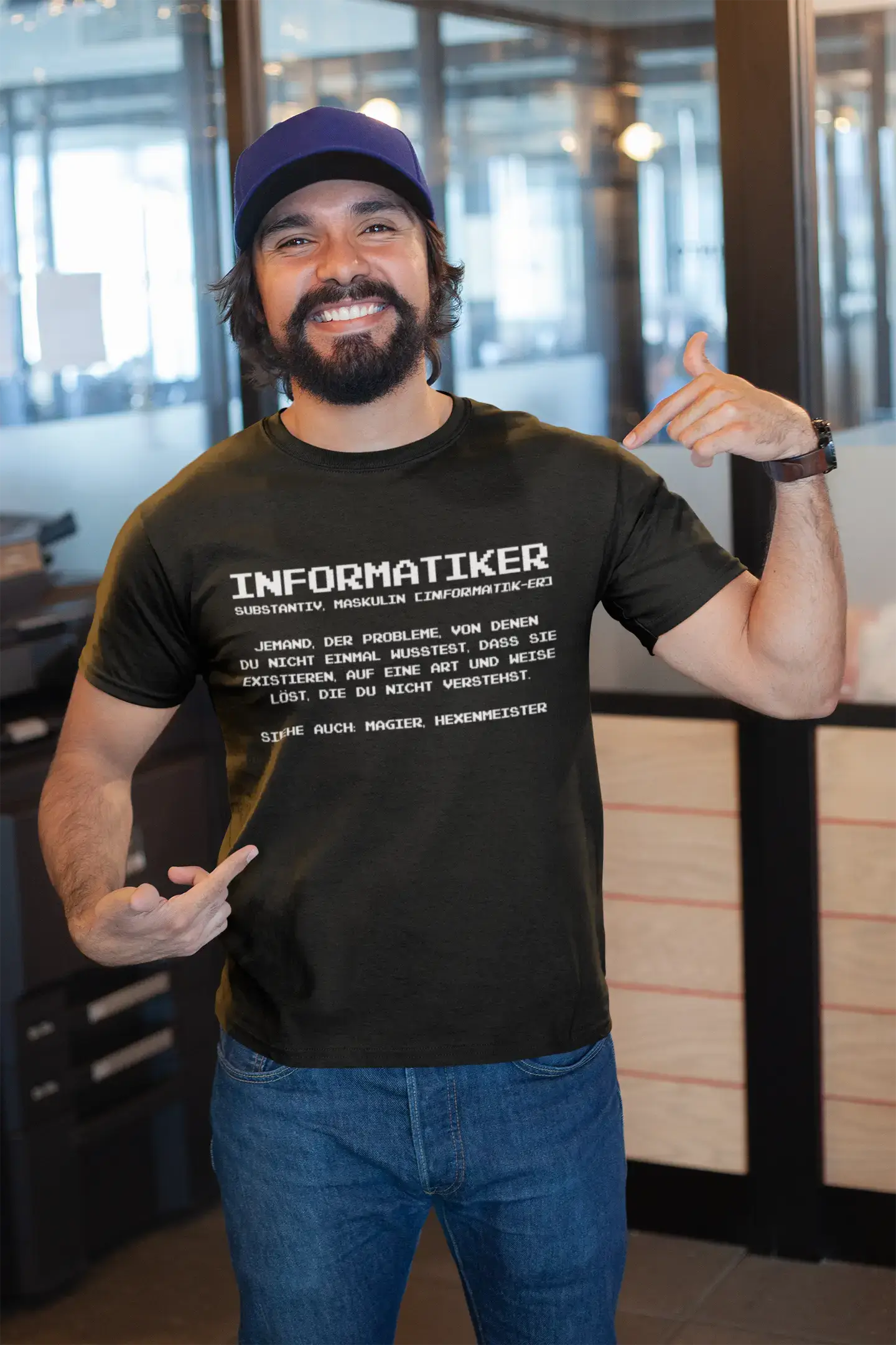Men’s Graphic T-Shirt Informatiker Definition Gift Idea