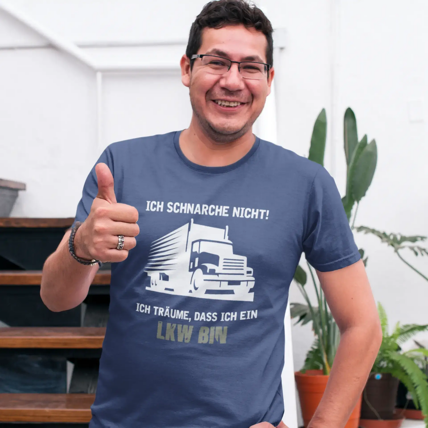 Men’s Graphic T-Shirt Ich Schnarche Nicht - Ich Träume, dass Ich ein LKW bin Lustig Military Green Gift Idea