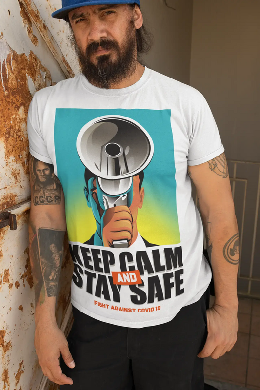 Unisex Adult T-Shirt Coronavirus Keep Calm And Stay Safe
