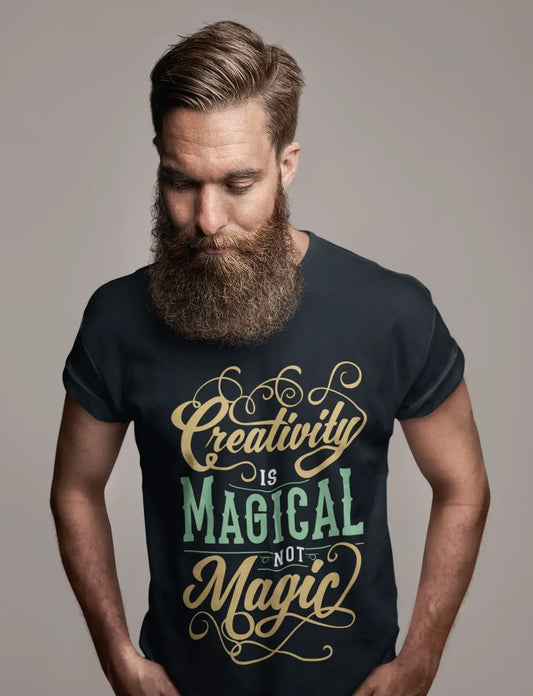 T-Shirt Homme La Créativité Est Magique Pas Magique Vintage Creative Graphic Apparel