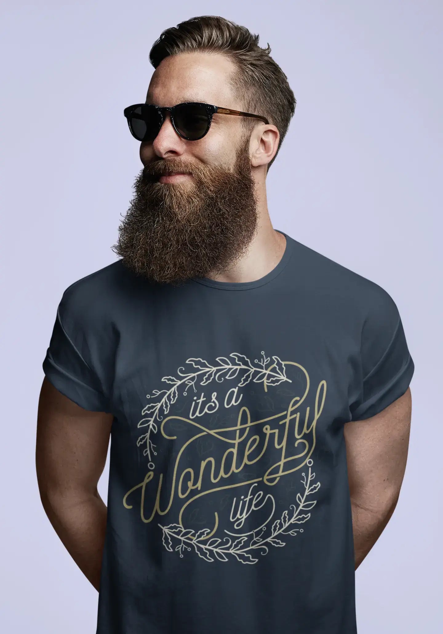 T-Shirt à manches courtes pour hommes, vêtement Vintage, c'est la vie merveilleuse