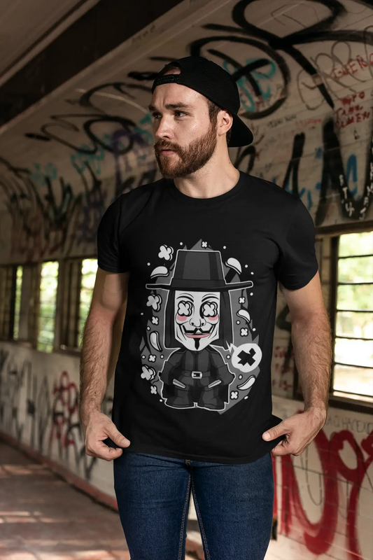 ULTRABASIC Men's T-Shirt Anonymous Shirt For Men - Horror Action Movie