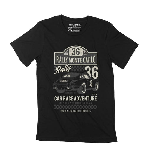 Men's Graphic T-Shirt Monte Carlo Rally 1972 - Automotive Race Adventure 52nd Birthday Anniversary 52 Year Old Gift 1972 Vintage Eco-Friendly Short Sleeve Novelty Tee