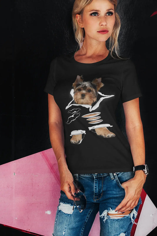 ULTRABASIC Women's Organic T-Shirt - Yorkshire Terrier - Cute Funny Dog Shirt