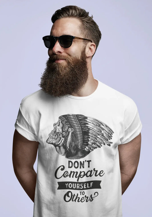 ULTRABASIC Herren-Grafik-T-Shirt Vergleichen Sie sich nicht – Motivations-Qoute-Shirt