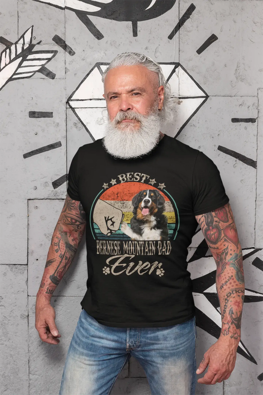 ULTRABASIC Herren-Grafik-T-Shirt Bester Berner Bergvater aller Zeiten – Hundefaust-Shirt