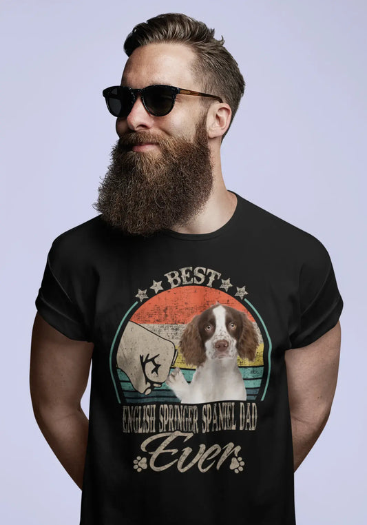 ULTRABASIC Herren-Grafik-T-Shirt Best English Springer Spaniel Dad Ever – Dog Fist Shirt