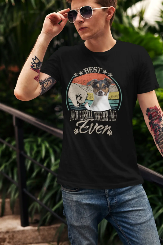 ULTRABASIC Men's Graphic T-Shirt Best Jack Russel Terrier Dad Ever - Dog Fist Shirt