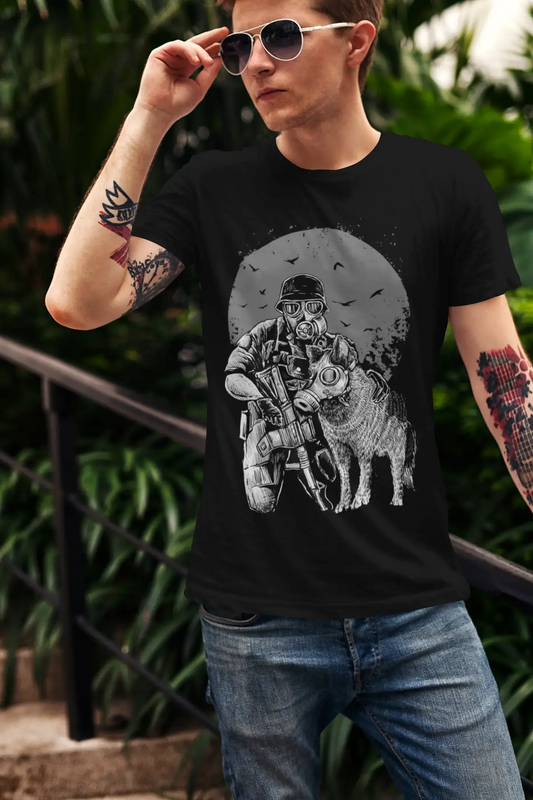 ULTRABASIC T-Shirt graphique pour hommes masque à gaz chien meilleur ami-chemise de rayonnement de Tchernobyl