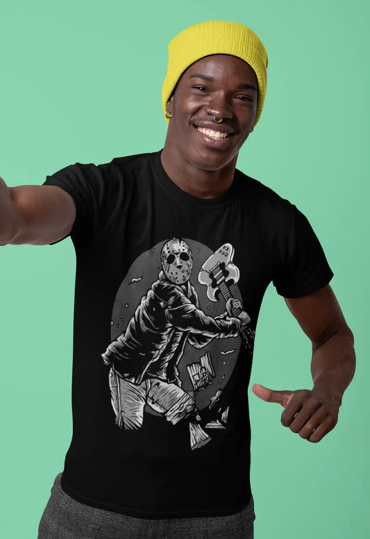 ULTRABASIC Men's Graphic T-Shirt Jason Voorhees Music - Crystal Lake PD 80s Shirt