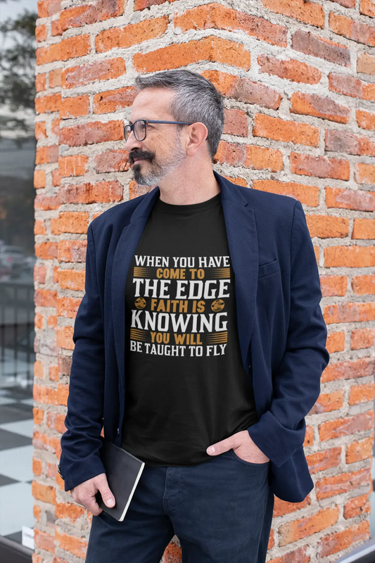 ULTRABASIC Men's T-Shirt Faith is Knowing You Will be Taught to Fly - Religious Shirt