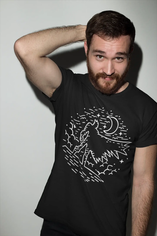 ULTRABASIC Men's Graphic T-Shirt Darkest Night - Superhero Shirt for Men