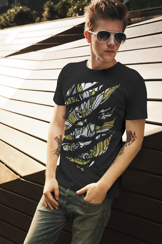 ULTRABASIC T-shirt déchiré pour hommes Dog Totem - Vêtements graphiques - Chemise vintage