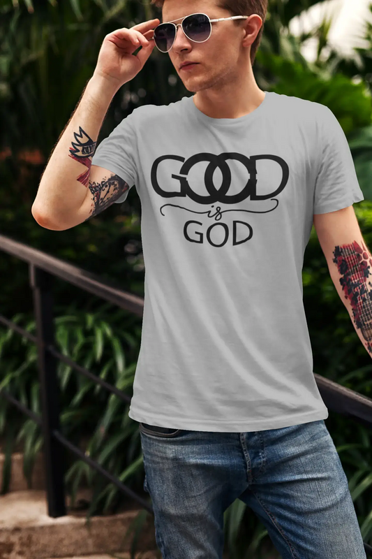 T-shirt ULTRABASIC pour hommes Good is God - Chemise religieuse chrétienne biblique