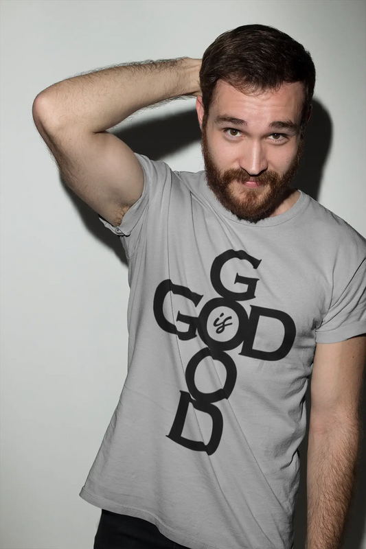 ULTRABASIC Men's T-Shirt Good God - Jesus Christ Bible Religious Shirt