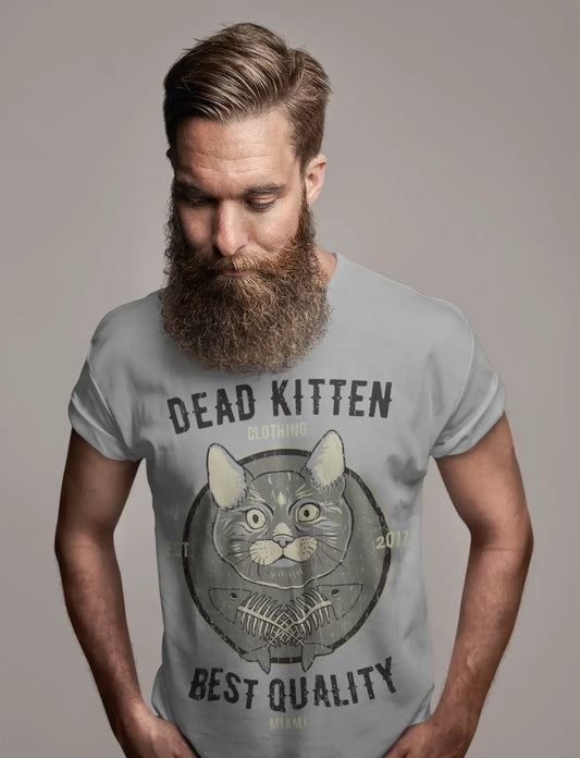 ULTRABASIC Men's Graphic T-Shirt Dead Kitten - Funny Cat Shirt for Animal Lovers