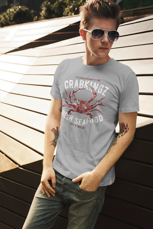 ULTRABASIC T-shirt graphique pour homme Crab Kingz - Chemise Seafodd pour homme