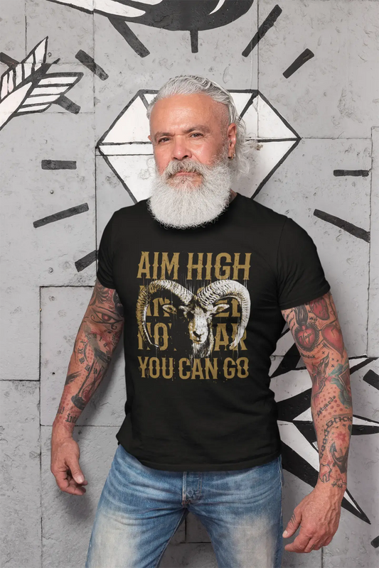 ULTRABASIC Herren-Grafik-T-Shirt Aim High Goat Shirt – Greatest of All Times T-Shirt