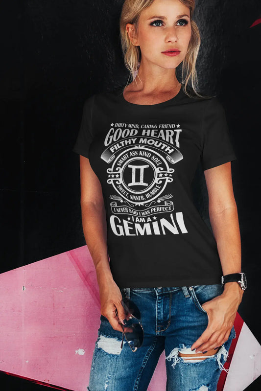 ULTRABASIC Women's Organic T-Shirt I Never Said I Was Perfect - Gemini Zodiac Shirt