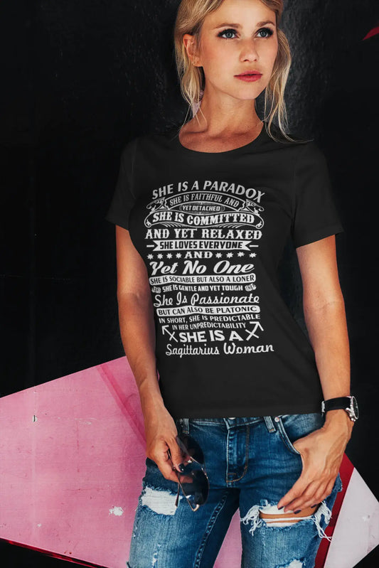 ULTRABASIC Women's Organic T-Shirt Definition Sagittarius Woman - Zodiac Shirt