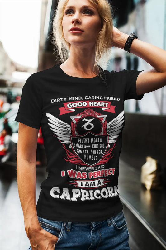 ULTRABASIC Women's Organic T-Shirt I Never Said I Was Perfect - Capricorn Zodiac Shirt