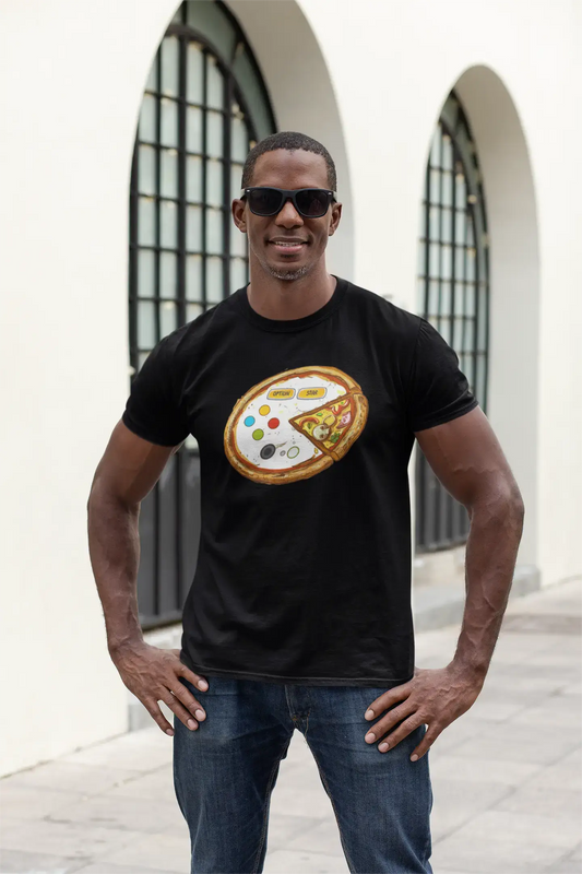 ULTRABASIC Graphic Men's T-Shirt Pizza Option Star - Gaming Apparel - Humor Joke