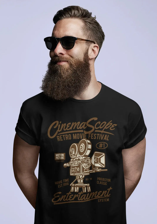 ULTRABASIC Herren T-Shirt Retro Movie Festival Cinema Scope – Vintage Shirt