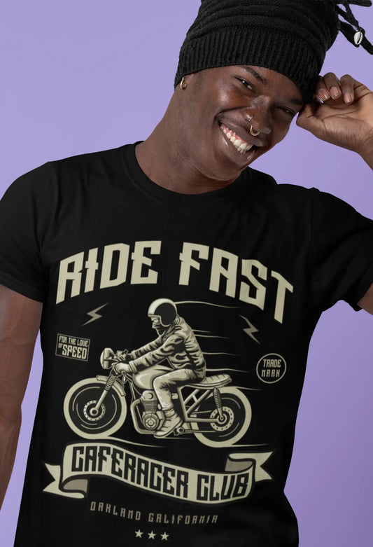ULTRABASIC Herren T-Shirt Ride Fast Caferacer Club – Motorrad Biker T-Shirt