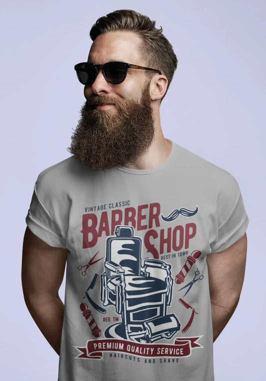ULTRABASIC Herren-Grafik-T-Shirt Vintage Classic Barber Shop – Freizeithemd