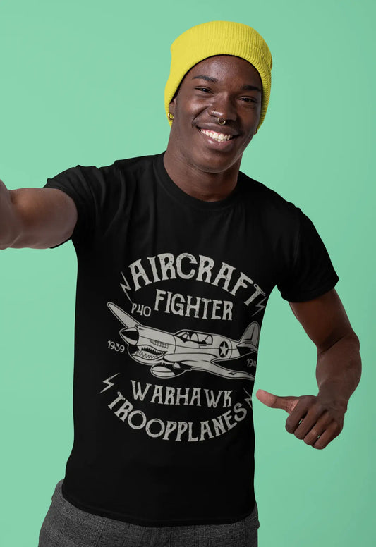 ULTRABASIC Men's Graphic T-Shirt Aircraft Fighter Warhawk - Patriotic Tee Shirt
