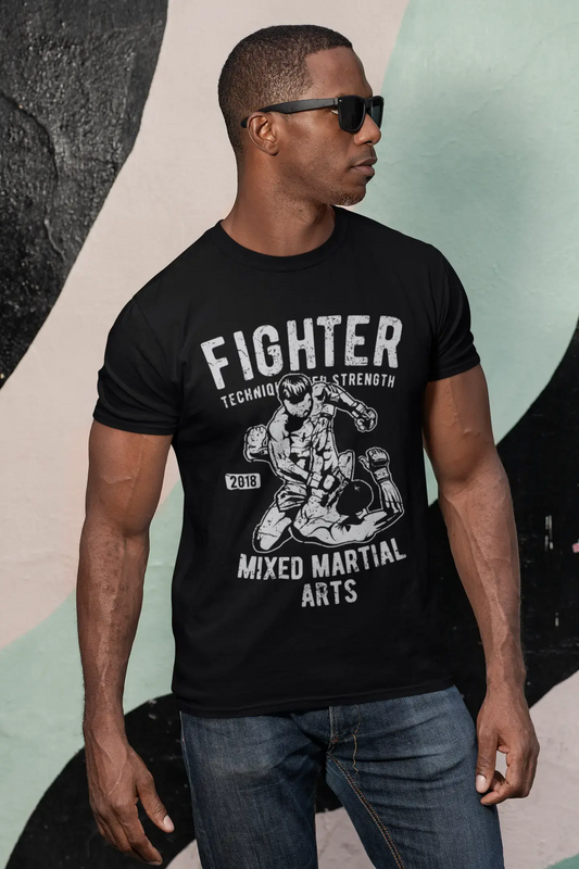 ULTRABASIC Men's Graphic T-Shirt Fighter 2018 Mixed Martial Arts - Shirt for MMA Fighters