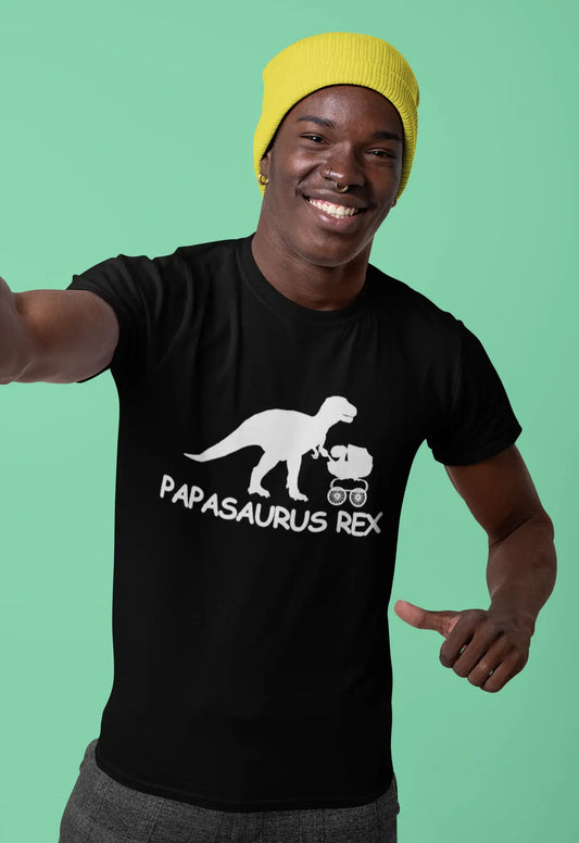 ULTRABASIC Men's Graphic T-Shirt Papasaurus Rex - Funny Vintage Shirt - Gift For Father's Day
