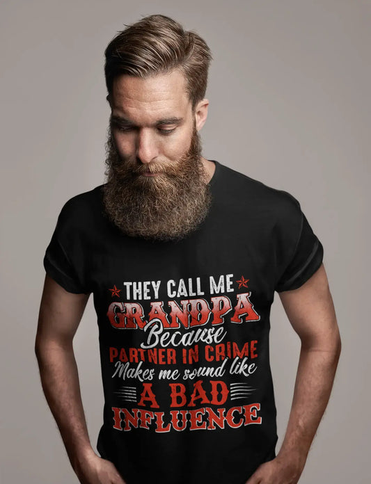 ULTRABASIC Herren Grafik-T-Shirt Opa Partner In Crime – Vintage-Shirt – lustige Zitate