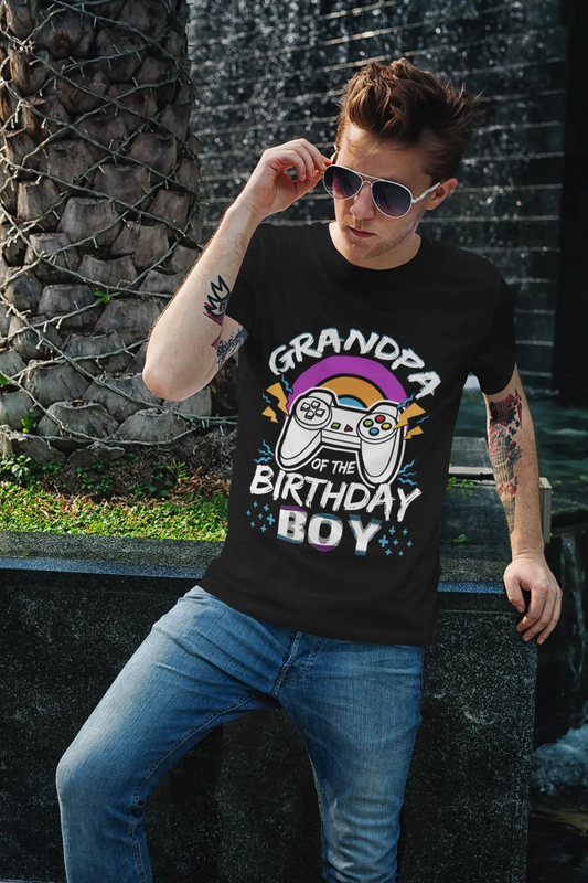 ULTRABASIC Men's Gaming T-Shirt Grandpa of the Birthday Boy - Gamer Birthday Gift