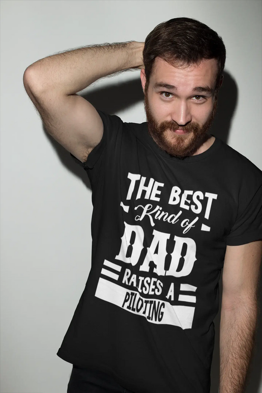 ULTRABASIC Men's Graphic T-Shirt Dad Raises a Piloting