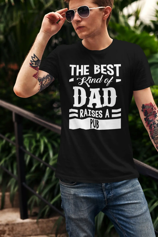 ULTRABASIC Herren-Grafik-T-Shirt „Dad Raises a Pub“.