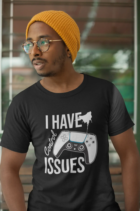 ULTRABASIC Men's Gaming T-Shirt I Have Control Issues - Funny Humor Gamer Tee Shirt