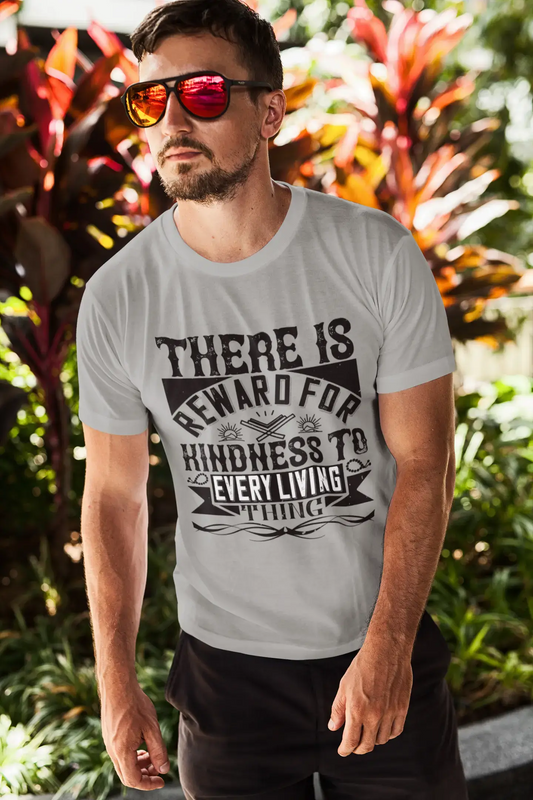 ULTRABASIC Herren-T-Shirt „Es gibt eine Belohnung für Freundlichkeit gegenüber jedem Lebewesen“ – religiöses Zitat