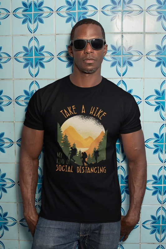 ULTRABASIC Men's T-Shirt Take a Hike My Kind of Social Distancing - Mountain Hiker Tee Shirt