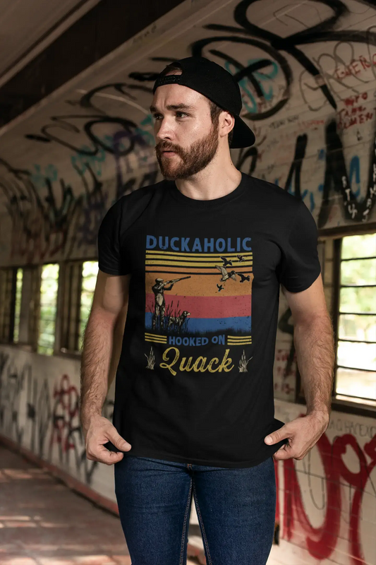 ULTRABASIC Men's T-Shirt Duckaholic Hooked on Quack - Hunter Tee Shirt