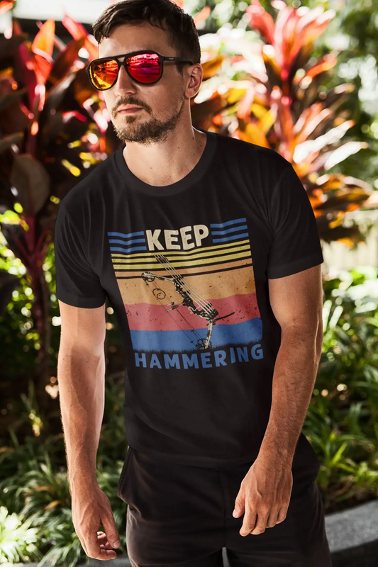 ULTRABASIC Graphic Men's T-Shirt Keep Hammering - Vintage Hunter's Tee Shirt